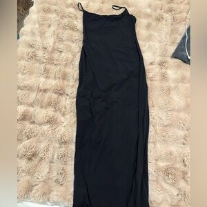 SKIMS Black Maxi Dress
